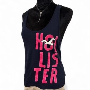 Hollister navy halter tank